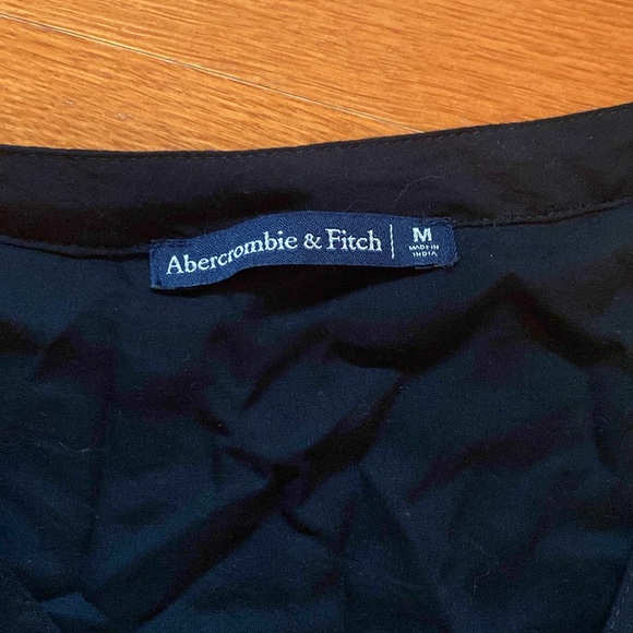 A&F embroidered black mini dress M - Picture 2 of 4